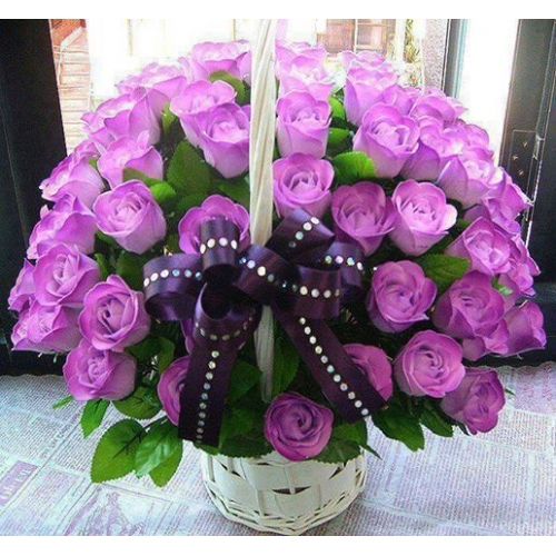 Magnificent Luxury - 48 Stems In Basket